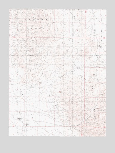 Panther Canyon, NV USGS Topographic Map