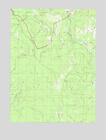 Panther Creek, CA USGS Topographic Map