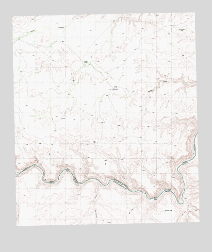 Panther Gulch West, TX USGS Topographic Map