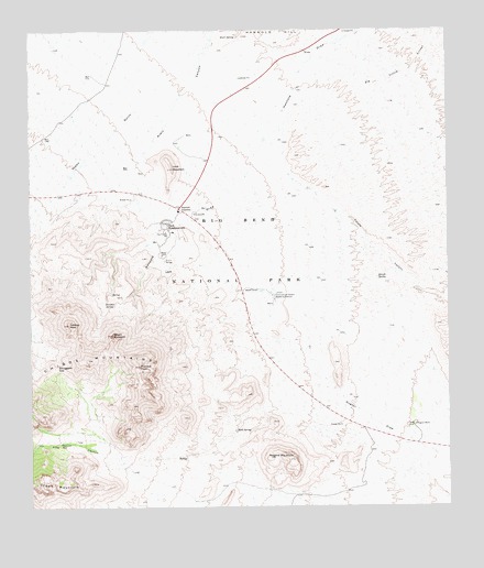Panther Junction, TX USGS Topographic Map