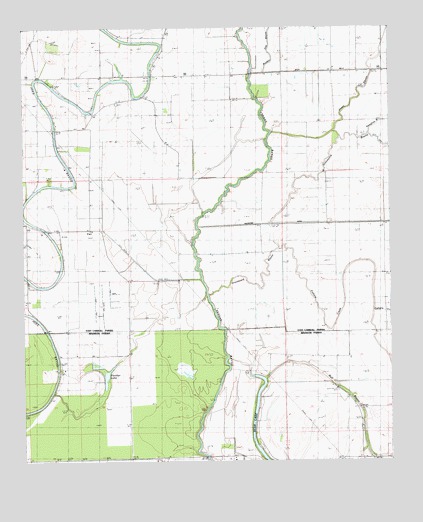Panther Lake, LA USGS Topographic Map