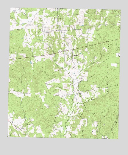 Berea, TX USGS Topographic Map
