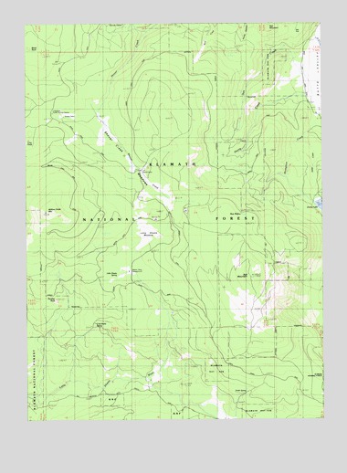 Panther Rock, CA USGS Topographic Map