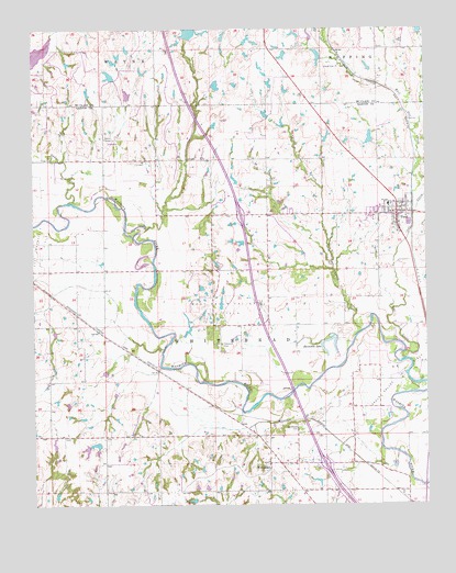 Paoli, OK USGS Topographic Map