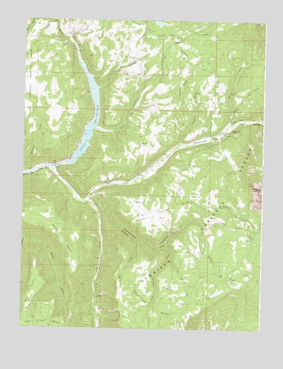 Paonia Reservoir, CO USGS Topographic Map