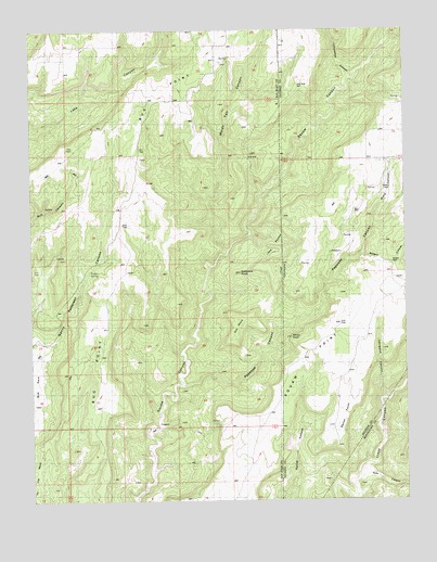 Papoose Canyon, UT USGS Topographic Map
