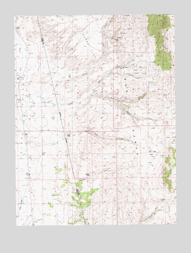Papoose Canyon, NV USGS Topographic Map