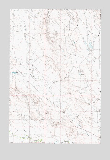 Papps Reservoir, MT USGS Topographic Map