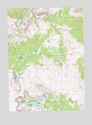 Paradise Basin, WY USGS Topographic Map