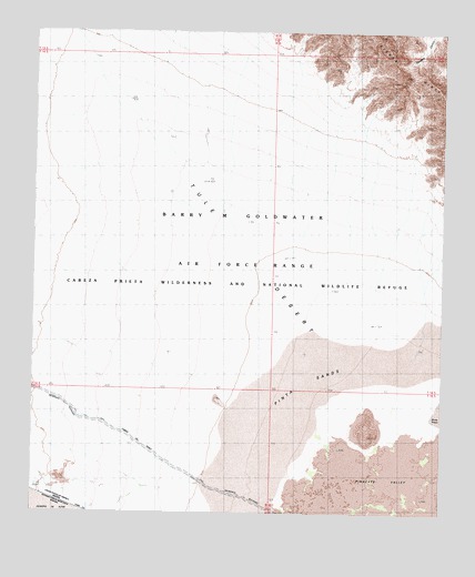 Paradise Canyon, AZ USGS Topographic Map