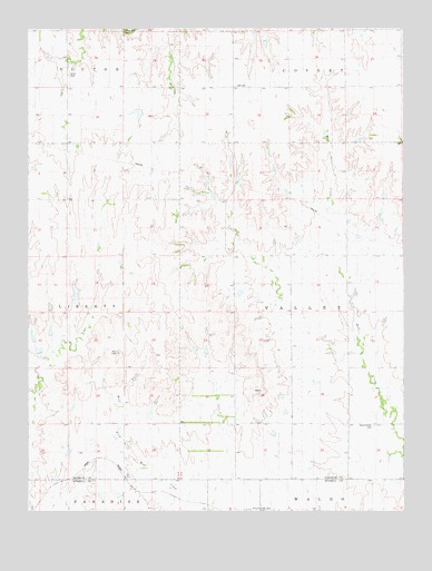 Paradise NE, KS USGS Topographic Map