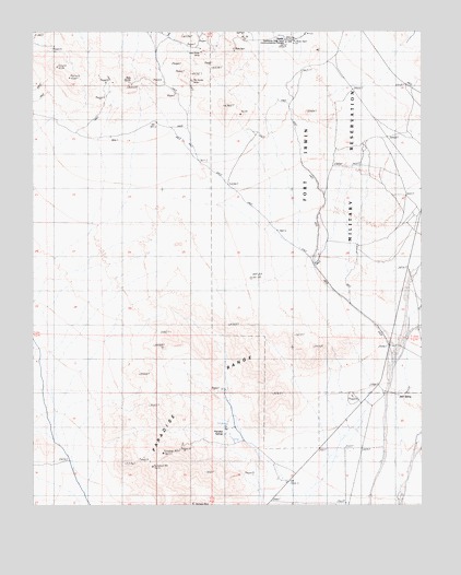 Paradise Range, CA USGS Topographic Map