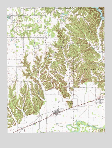 Paragon, IN USGS Topographic Map