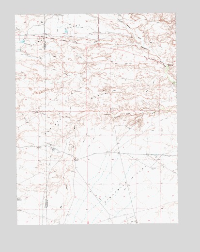 Pariette Draw SW, UT USGS Topographic Map
