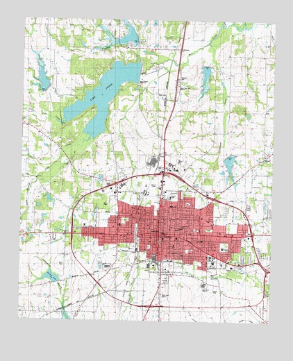 Paris, TX USGS Topographic Map