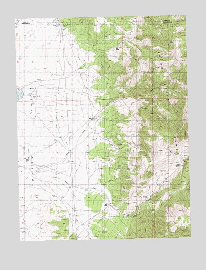 Paris Creek, NV USGS Topographic Map