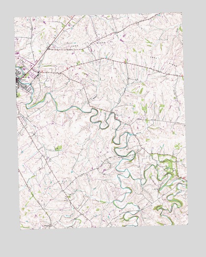 Paris East, KY USGS Topographic Map