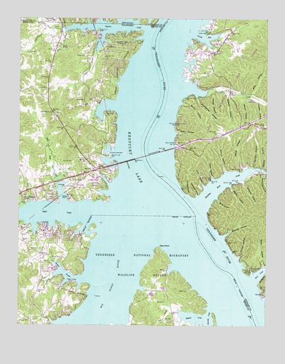 Paris Landing, TN USGS Topographic Map