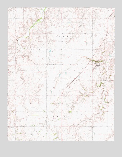 Alabaster Caverns, OK USGS Topographic Map