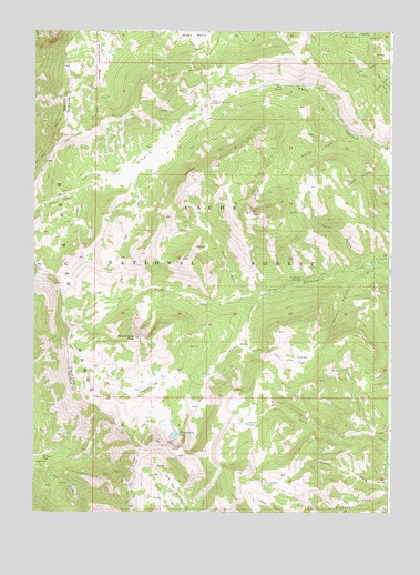 Paris Peak, ID USGS Topographic Map