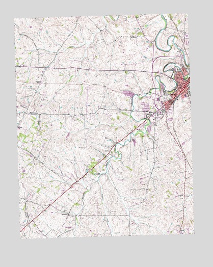 Paris West, KY USGS Topographic Map