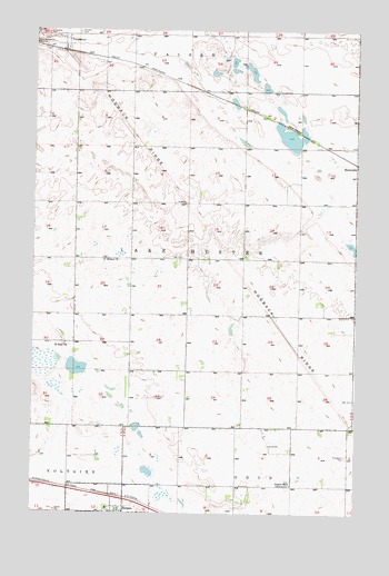 Bergen, ND USGS Topographic Map