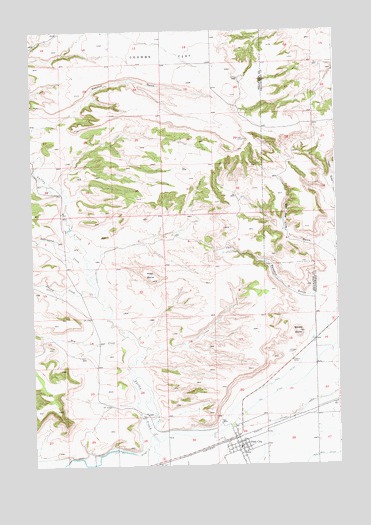 Park City, MT USGS Topographic Map