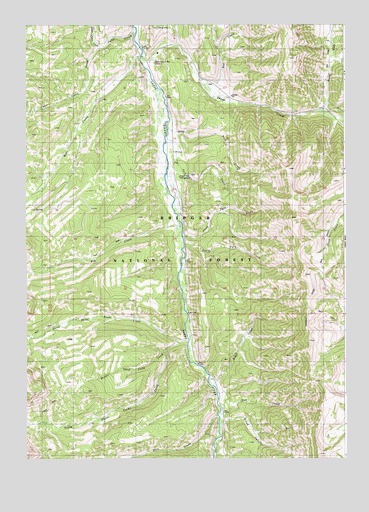 Park Creek, WY USGS Topographic Map