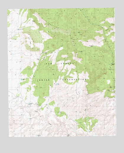 Park Creek Cabins, AZ USGS Topographic Map