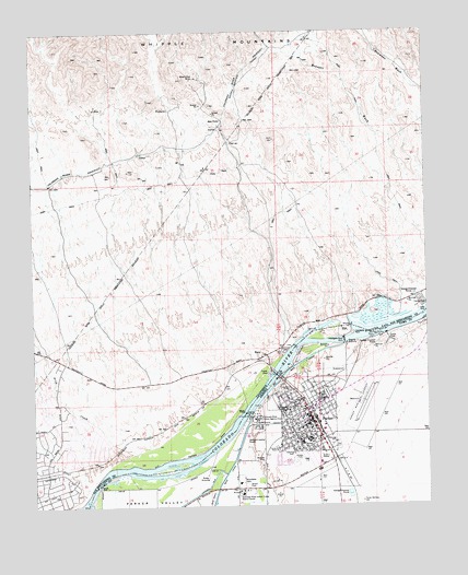 Parker, AZ USGS Topographic Map