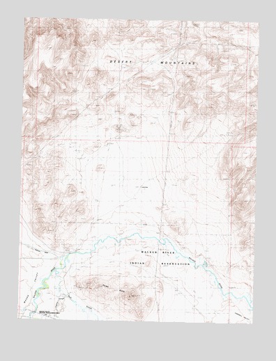 Parker Butte, NV USGS Topographic Map