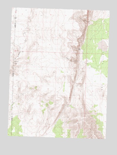 Parker Canyon, NV USGS Topographic Map
