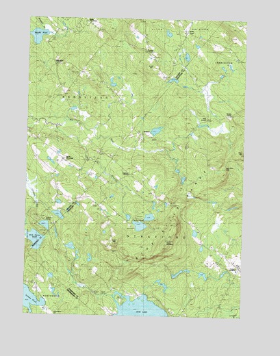 Parker Mountain, NH USGS Topographic Map