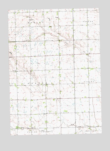 Parker SW, SD USGS Topographic Map