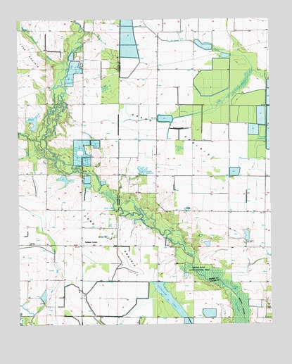 Parkers Corner, AR USGS Topographic Map