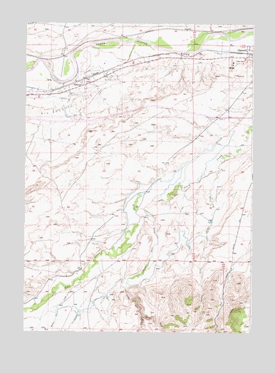 Parkerton, WY USGS Topographic Map