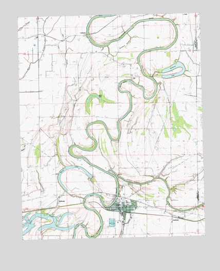 Parkin, AR USGS Topographic Map