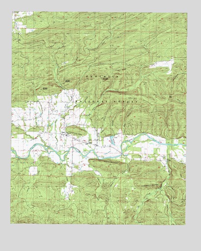 Parks, AR USGS Topographic Map
