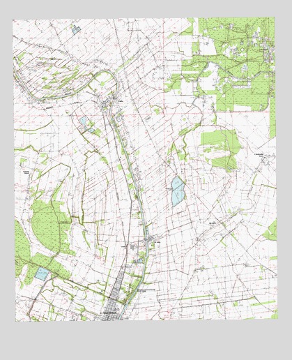 Parks, LA USGS Topographic Map