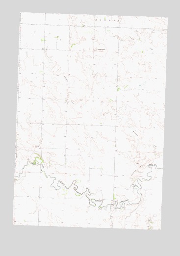 Parks Hills, ND USGS Topographic Map