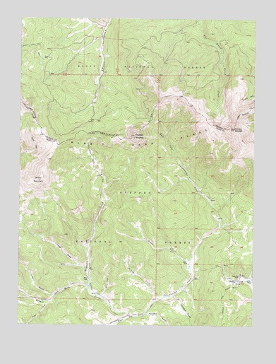 Parkview Mountain, CO USGS Topographic Map