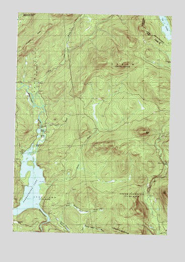 Parmachenee Lake, ME USGS Topographic Map