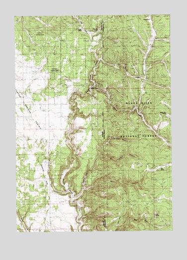 Parmlee Canyon, WY USGS Topographic Map