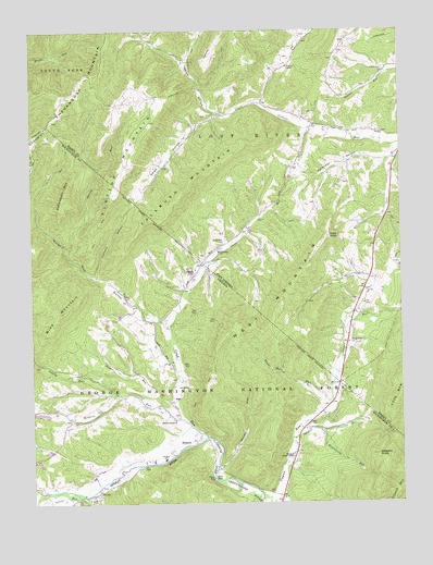 Bergton, VA USGS Topographic Map