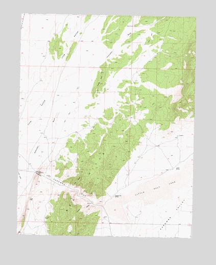 Parowan Gap, UT USGS Topographic Map