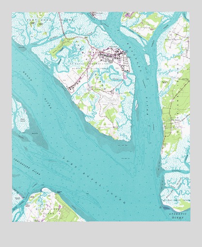 Parris Island, SC USGS Topographic Map