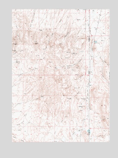Parsnip Peak, OR USGS Topographic Map