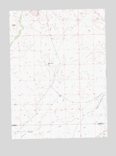 Parting of the Ways, WY USGS Topographic Map