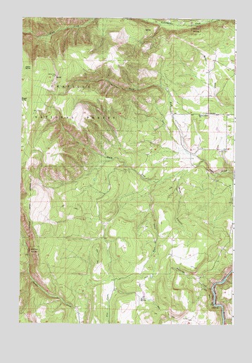 Partridge Creek, OR USGS Topographic Map