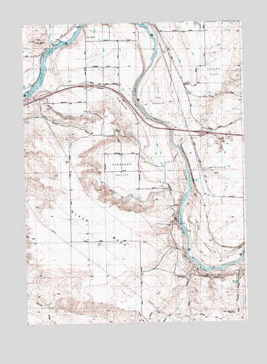 Pasadena Valley, ID USGS Topographic Map